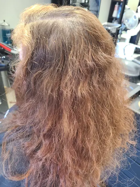 Client hair before a haircut service at Prima Hair and Day Spa, example 1
