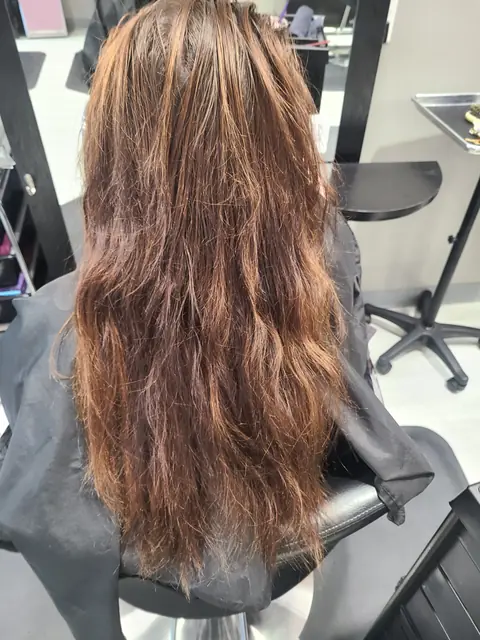 Client hair before a haircut service at Prima Hair and Day Spa, example 2
